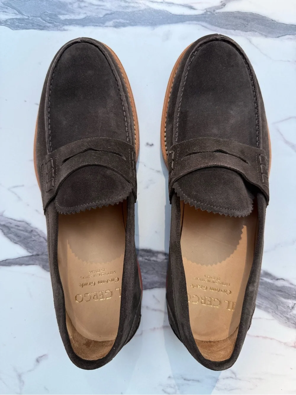 Il Gergo Mens Italian Loafers Size 7 1/2